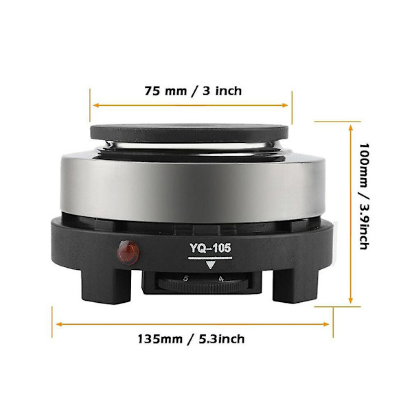 220V 500W Mini Elektrisk Spis Varm Platta Multifunktion Bärbar Köksvärmare
