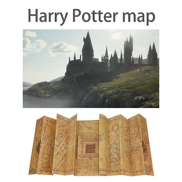 Harry Potter Marauders Map, Hogwarts Wizarding World Collection Present för fans och barn