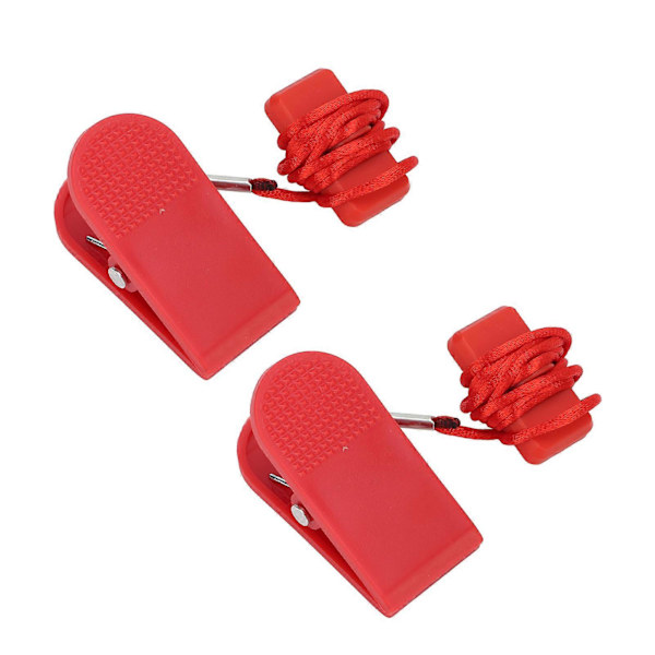 2 st Löpbandssäkerhetsnyckel Löpband Magnetisk Säkerhetsbrytare Fitness Ersättning 20x35mm/0.8x1.4in
