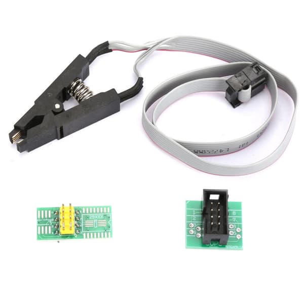 SOIC8 SOP8 Flash Chip IC Testklemme, Tidsbesparende, Sop8-Dip8 Adapterforbindelse, Soic 8/Sop8 Klemmeadapter, til 25 Chips