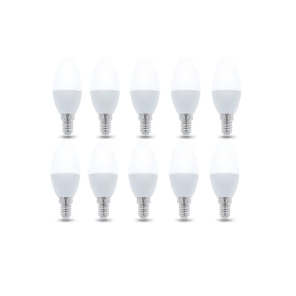 LED-lampa E14, C37, 3W, 230V, 3000K 10-pack, Varmvit
