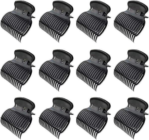 12 stk. Hårrollers Clips Varme Rulle Clips Hårkrølle Klips Hår Permanent Isolations Clips