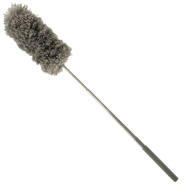 Teleskooppinen pölyharja mikrokuitu 83 cm harmaa