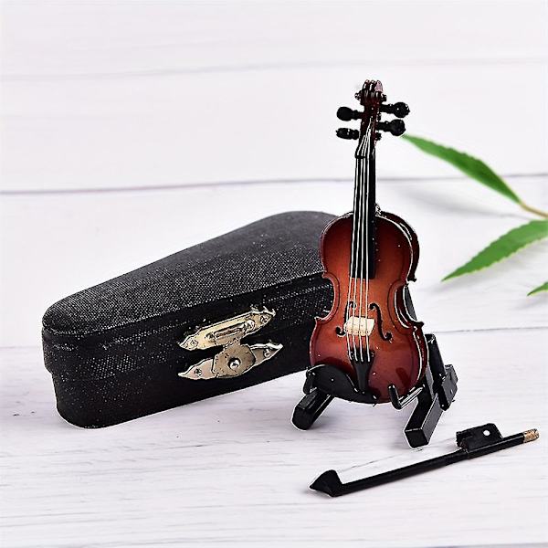 Miniatyyriviulu, Pieni Musiikkisoitin, Puinen Malli Työpöydän Koti-Sisustukseen Lahjaksi