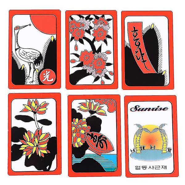 Mahjong Gostop Go Stop Hanafuda-kort Populärt koreanskt japanskt brädspel