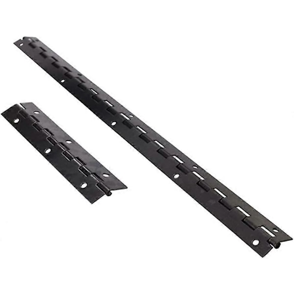 2 kpl Metallipianohihna, 153X26Mm Pitkä 270 Asteen Aukihihna Paksu Rauta Musta Huonekaluhihna Reikillä Ja Ruuveilla Pianoille, Kaappioville, Suuri