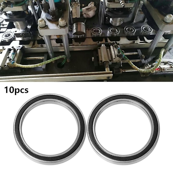 6808-2RS Hög Hastighet Dubbeltätat Djupt Spårkullager Stål Kullager (10 st)