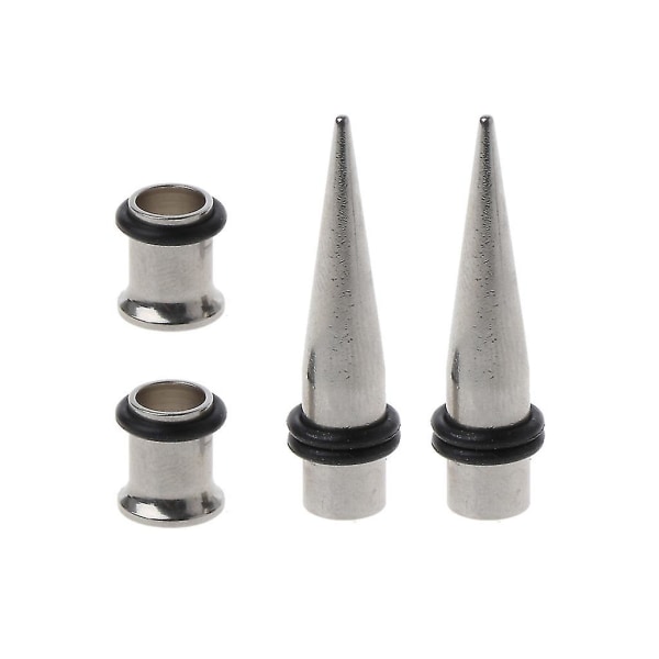 7 mm öronsträckningssats med O-ring kirurgiskt stålkonar och tunnelexpanderare