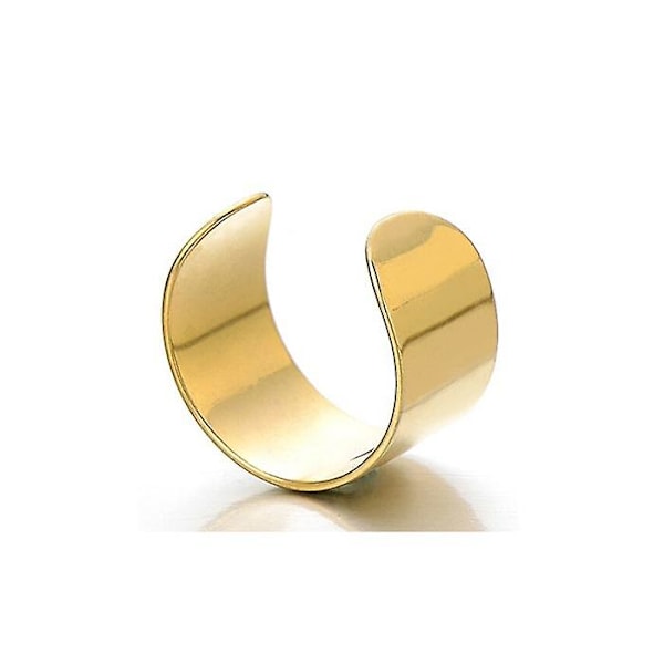 2 Par Punk Guld Svart Öronmanschett Brosk Övre Helix Clip Stud Örhängen
