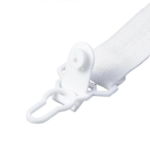 Lakanhållare Justerbara Elastiska Band för Madrassfästning - 4-pack Vit