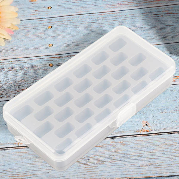 Plastic Bobbin Storage Box - Organize and Store 28 Spools Easily