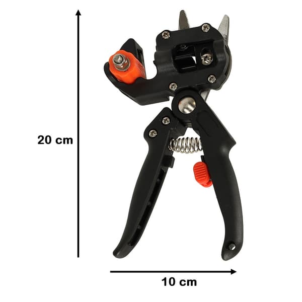 Grafting Shears with 3 Interchangeable Blades V/U/Omega and Grafting Knife