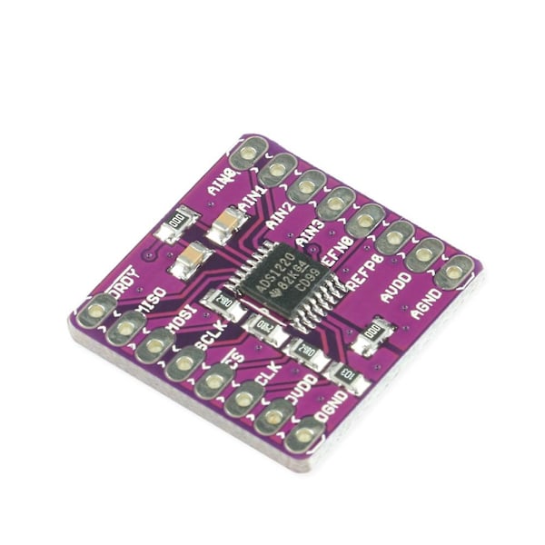 CJMCU-1220 ADS1220 ADC 24 Bit A/D Konvertermodul I2C Lavt Strømforbrug 24 Bit Analog-til-Digital Konverter