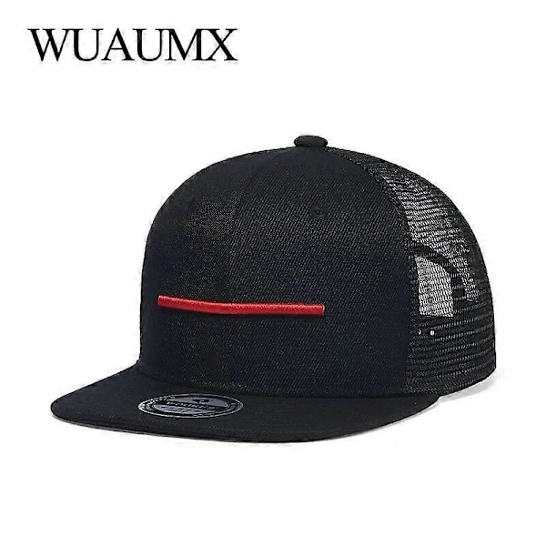 2022 Sommar Bone Snapback Keps Herr Svart Mesh Basebollkeps Herr Platt Skärm Hip Hop Truckerkeps Andningsbar Keps Nät Skärm Kostymhattar