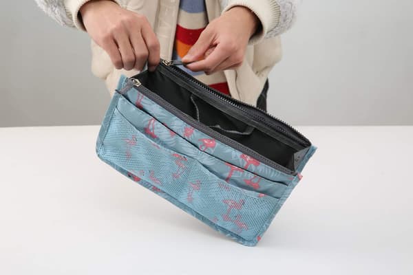 Bag in Bag Handbag Insert Bag Insert Flamingo Blue