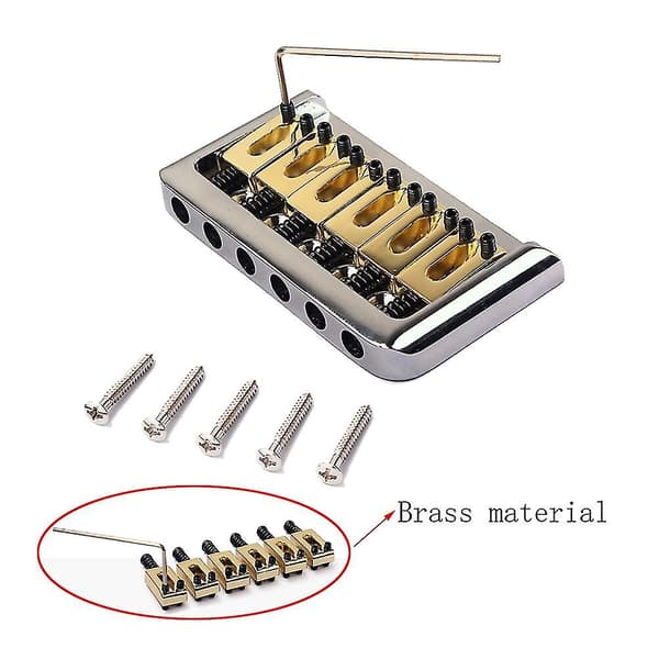 6-strängad elektrisk basgitarr Telecaster stall Fender gitarrstall delar gitarrstall Hardtail stall