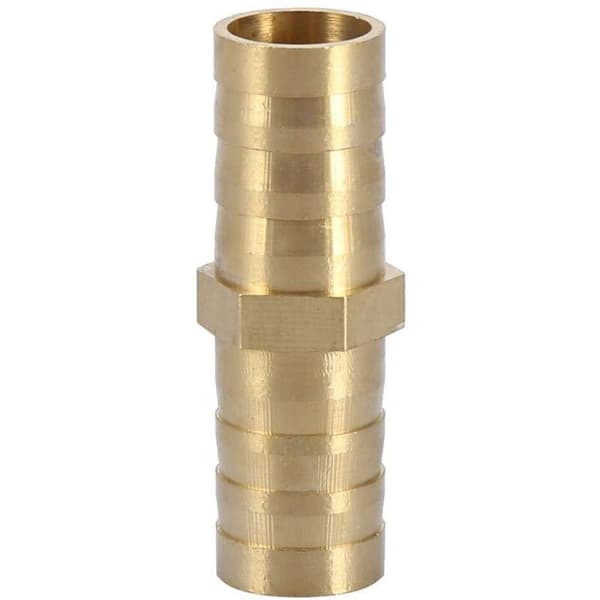 5 stk. To-vejs Lige Rørfitting Modhager Messing Rørforbinder Samling 6/8/10/12/14/mm (10mm)