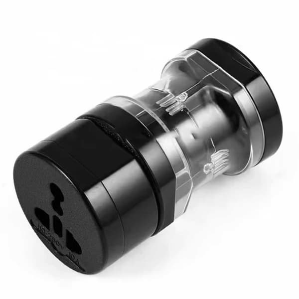 Universal Travel Adapter for All Countries Black