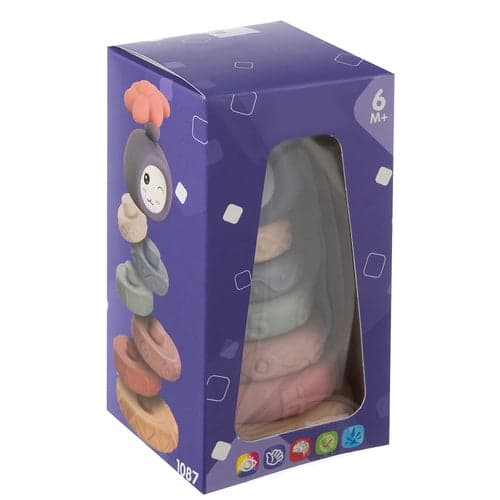 Soft building blocks Montessori 8 blocks + 6 discs, PVC, 6+ months