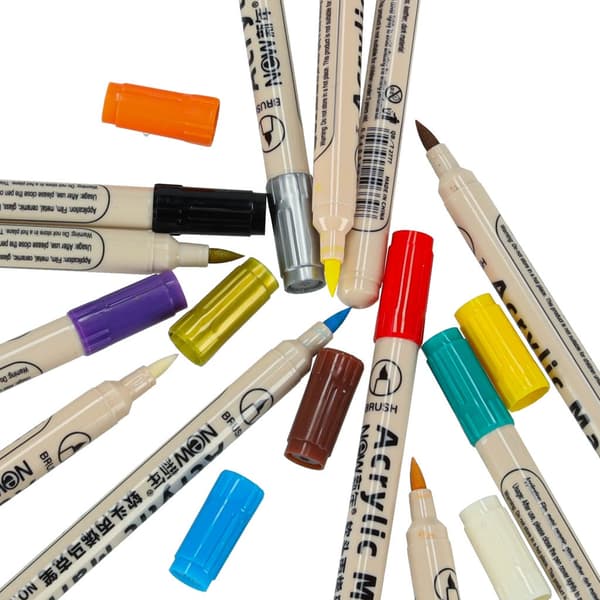 12-pack - Waterproof Pens for Stone, Glass, Fabric & DIY