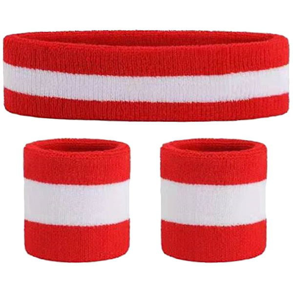 1 Sett Sports Hodebånd Svettebånd Håndleddsbånd Løping Hodebånd Håndleddsbånd Yoga Svettebånd Håndleddsbånd