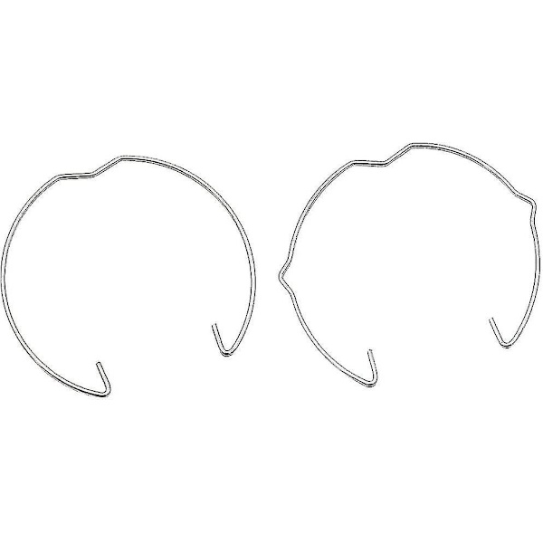 30-pack fjäderlåsringar för GU10 MR16-lampor, 50 mm diameter, för infällda downlights, LED- och halogenlampor