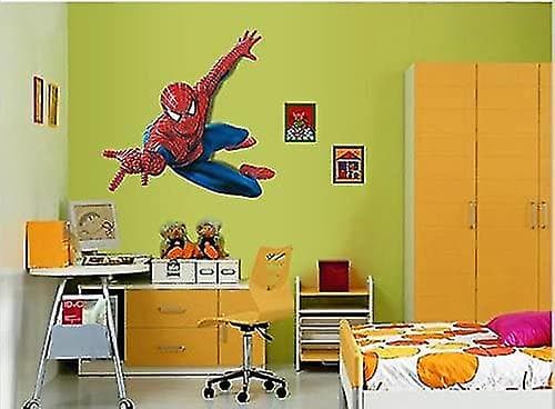 Store Spiderman Vægmærker til Børneværelset - Dekoration til Drenge