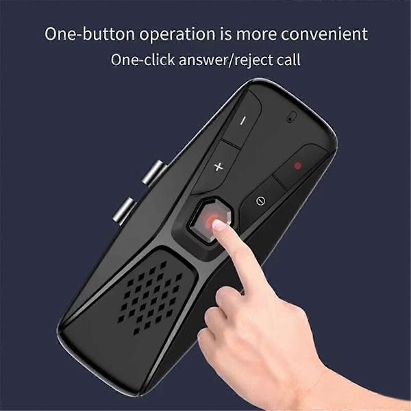 Trådlöst Bilkit Handsfree Samtal Högtalartelefon Automatisk Avstängning och Automatisk Anslutning Röstassistent