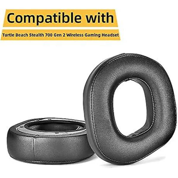 Proteiininen nahkapehmusteet korvanpehmusteet  Korvanpehmusteet Turtle Beach Stealth 700 Gen 2 langattomalle pelikorvakkeille, musta
