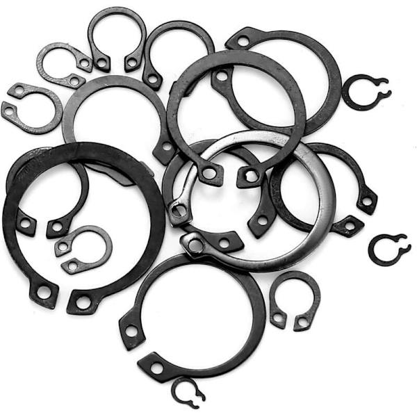 300 delar E-clips Kit Extern låsring, sortiment av låsringar, stoppringar, M4-M28