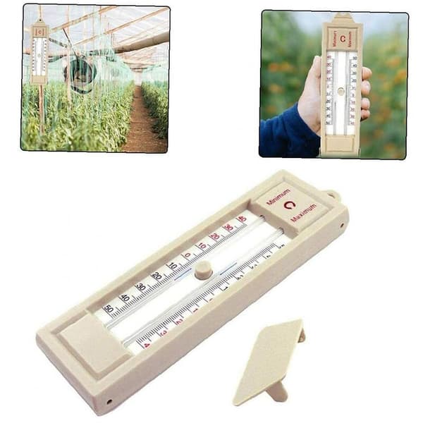 Digital trädgårdstermometer – Max/Min utomhus/inomhus – Mått 23 x 8,5 x 2 cm – För optimal växttillväxt