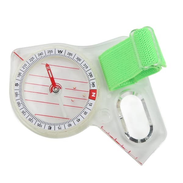 Orienteering Compass with Clear Scale: Lightweight ABS Thumb Compass with Luminous Dot for Adventure Camping