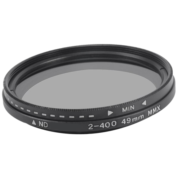 ND2-400 Neutral Density Fader Variabel ND-filter Justerbar 49mm Filter för Kameralinser