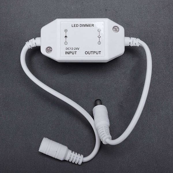 12v / 24v 6a LED Dimmer Controller Juster Lysstyrke For Nem Farve Klar, Hvid