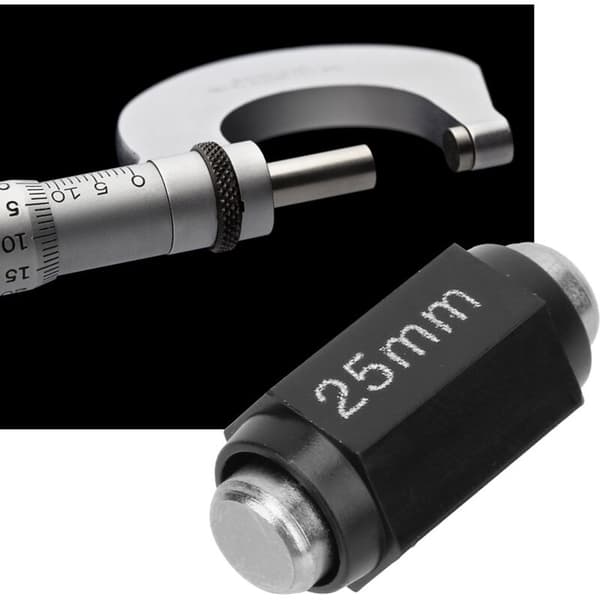 Rustfrit stål (25 mm) ekstern mikrometer standard kalibreringsblokstang