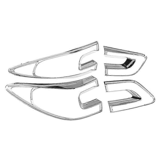 4 stk. Deksel til Baklykter, Ramme i ABS Krom Dekor for Renault Kadjar 2015 2016 2017 2018 Stylingtilbehør