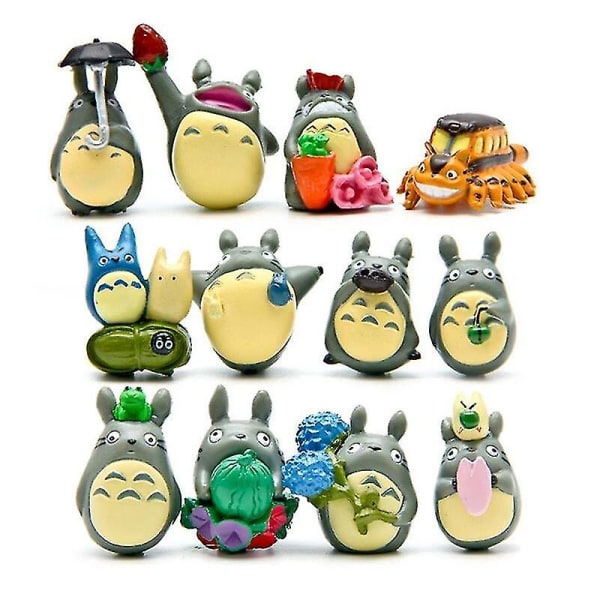 12 st/set Totoro Dekoration Anime Actionfigur