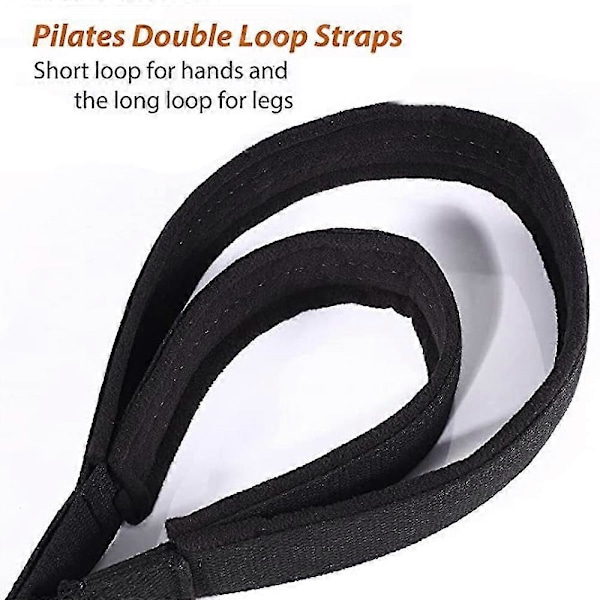 Dobbel sløyfe Pilates-stropper for reformer og annet treningsutstyr