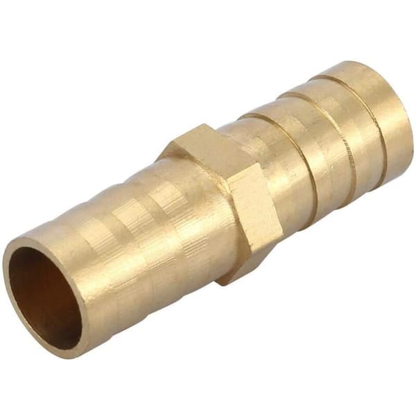5 stk. To-vejs Lige Rørfitting Modhager Messing Rørforbinder Samling 6/8/10/12/14/mm (10mm)