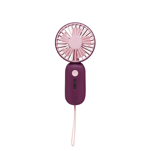 Bærbar Ventilator Håndholdt Opladningsventilator Mini Ventilator Lomme Mini Ventilator-FARVE: RD