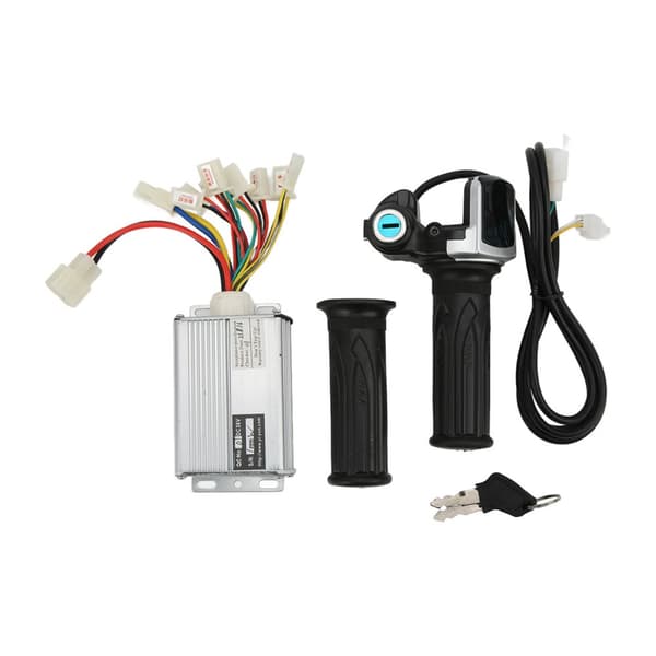 36V 1000W Brushed Motor Speed Controller with Lockable Battery Display Throttle for Mini Cross