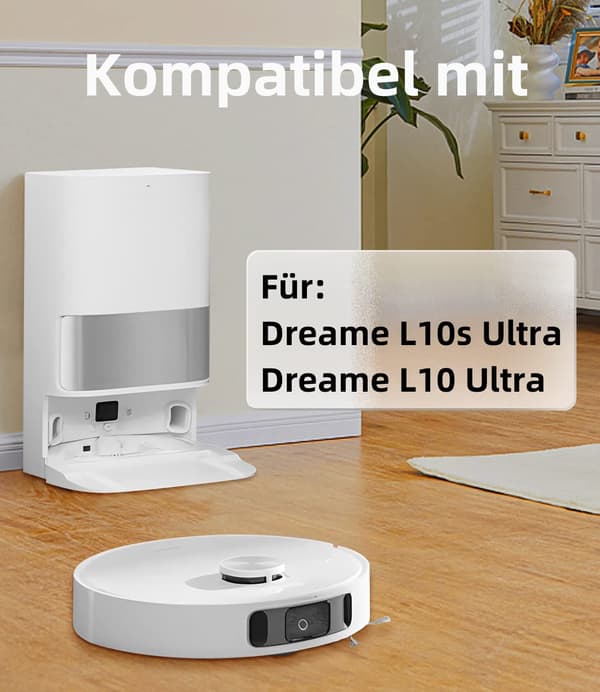 Tilbehør til Dreame L10s / L10 Ultra Robotstøvsuger - 12 dele