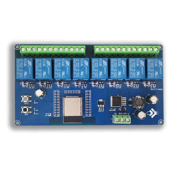 DC5-30V Strømforsyning ESP32 WiFi Bluetooth BLE 8-vejs Relæmodul