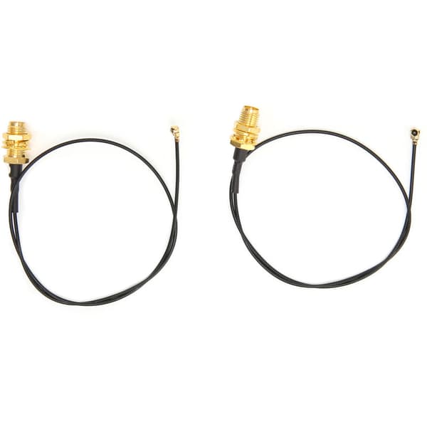 2-delt IPEX-kabel til SMA hunstik med pin-type WIFI-antenne RF-ledning til GSM GPS LAN-system