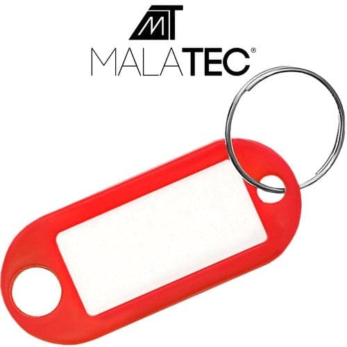 Key Identifier with Label Window 100-pack Color Mix 6.5x2.1 cm