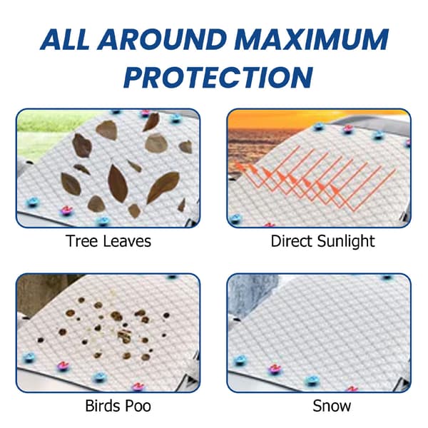 Car Windshield Winter Cover - Prevent Frost, Freezing, and Ice