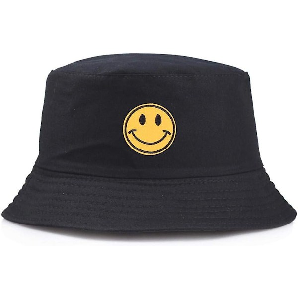 Fiskerihat Gul Smiley Spandhat Glad Ansigt Flade Kasketter Sol Broderi Skygge Fiskeri Spandhat Casual Hatte Farve: 3, Farve: 3