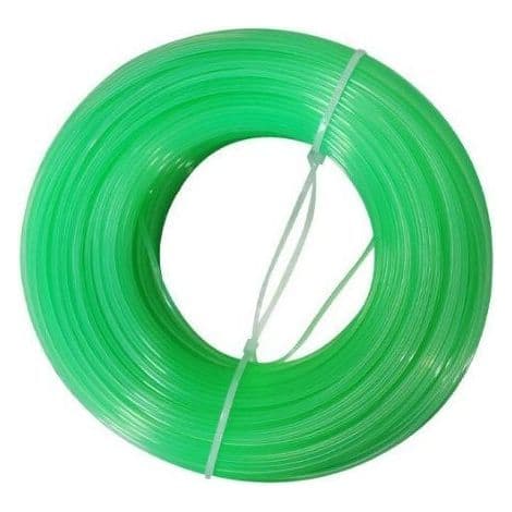Universell grønn trimmertråd, 1,6 mm rund diameter, 100 m kutterull