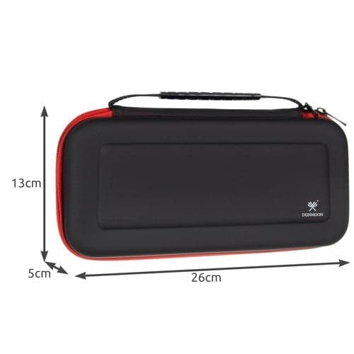 Console Case Hard EVA with Game Cartridge Compartment 10 pcs Black/Red