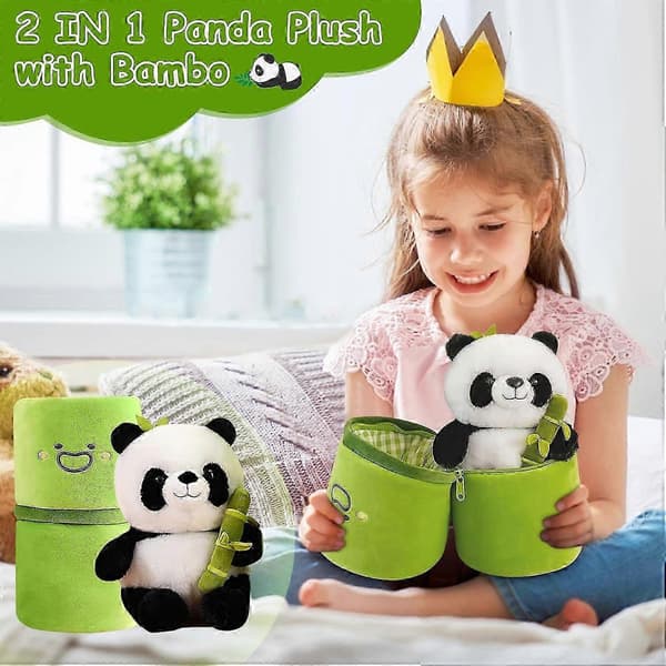 Panda Pehmolelut Panda Bambu Pehmolelu Bambuputki Panda Tyyny
